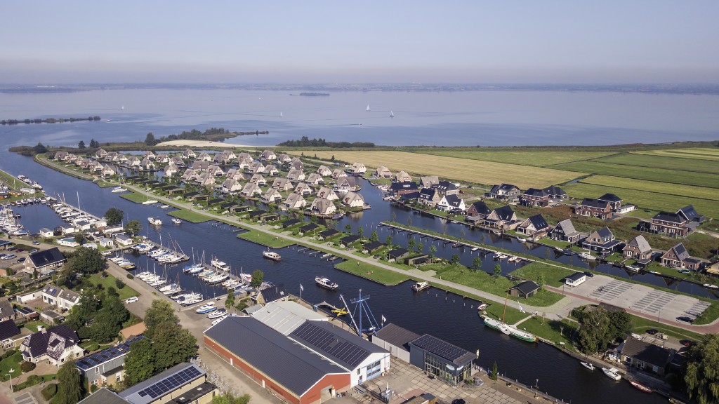 Docklodges aan het Tjeukemeer